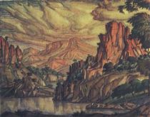 The Crimean landscape - Konstantin Bogaevsky